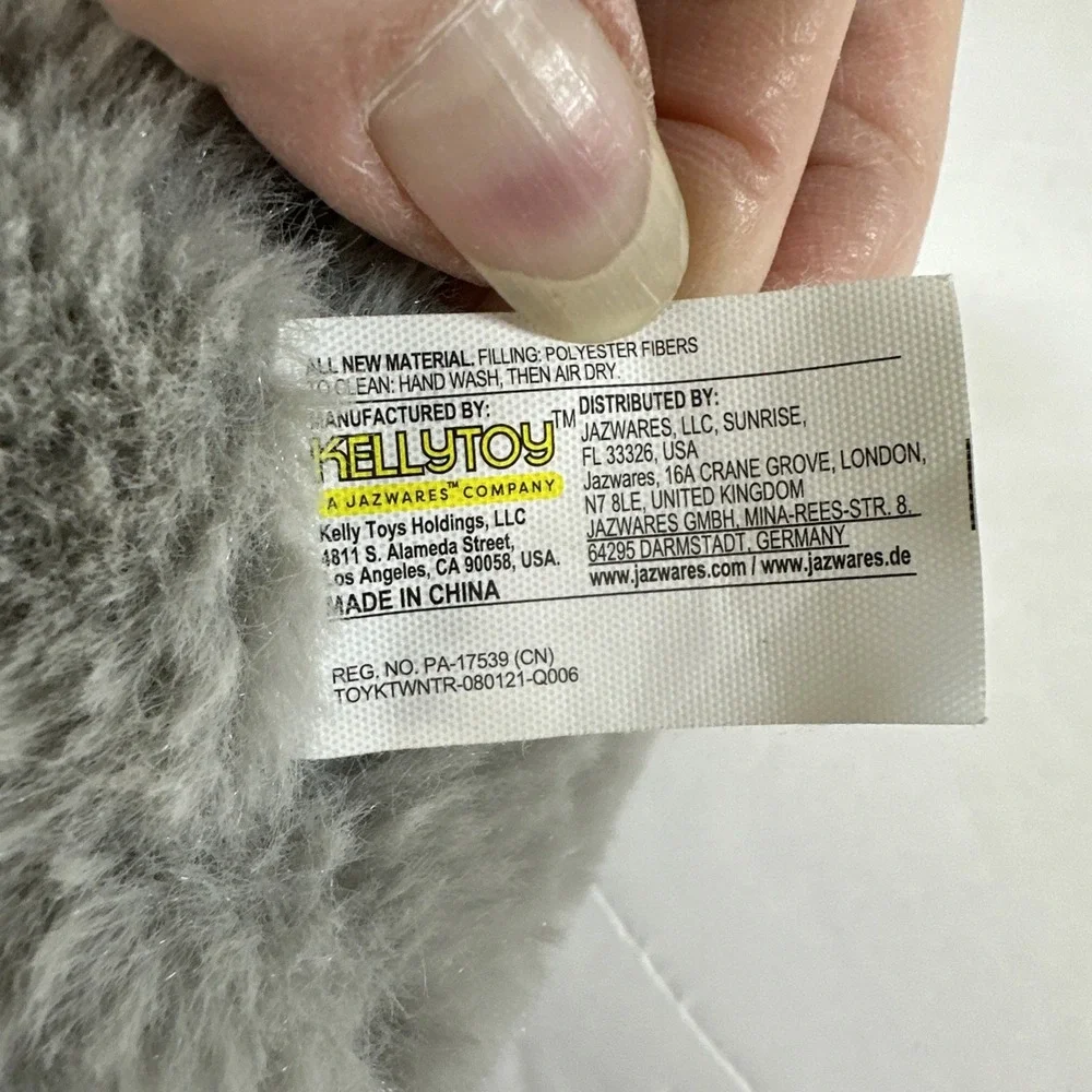 Kellytoy Gray White Penguin Plush Soft Huggable Stuffed Animal Toy 10